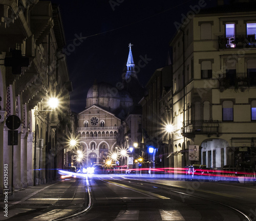 Padua, night urban landscape