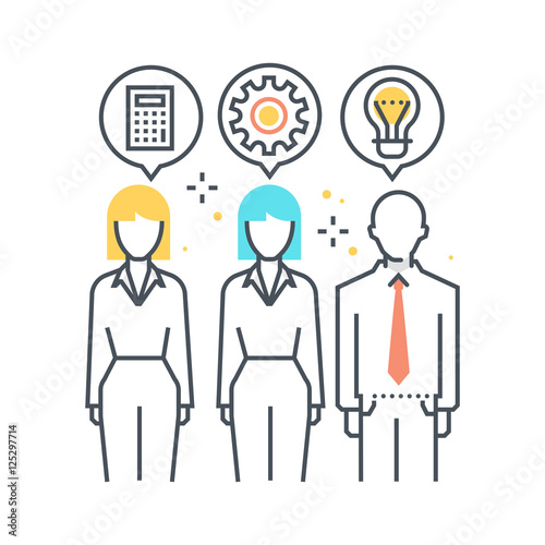 Color line, focus group illustration