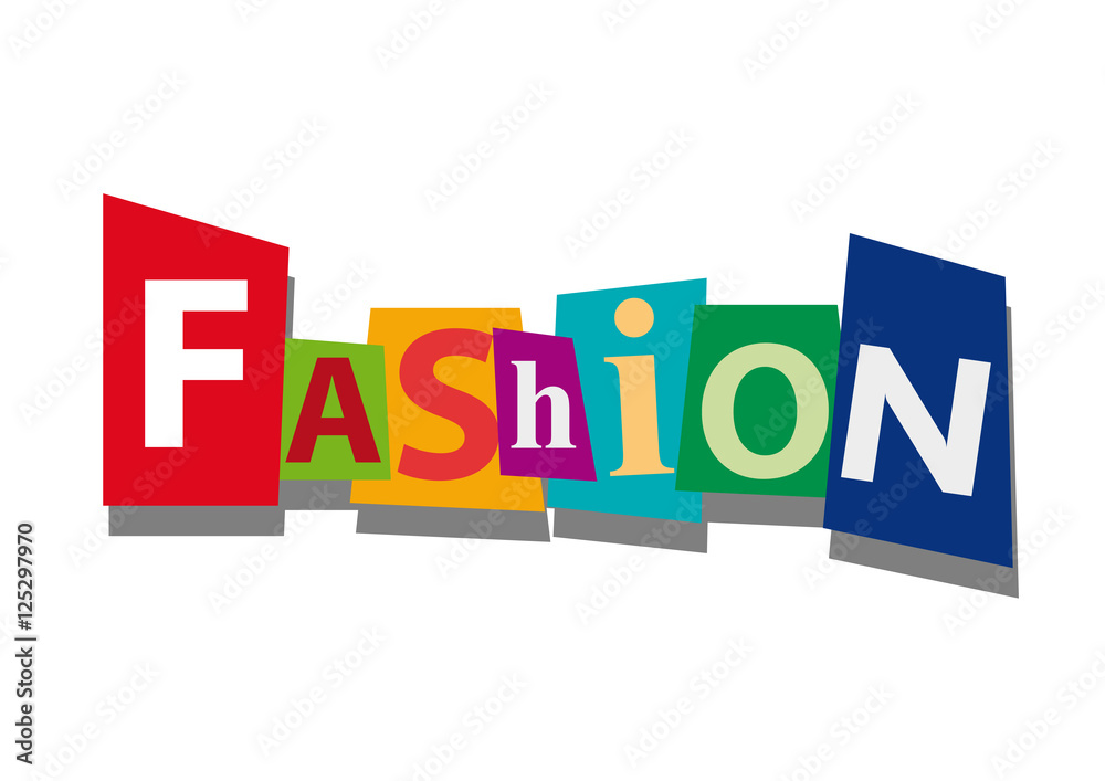 fashion, word and text cut from paper, in flat design fashion, word and text cut from paper, in flat design