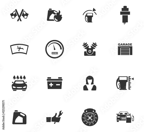 Car service icon set