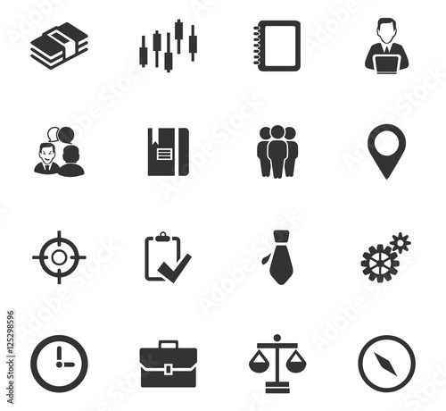 Business icons set