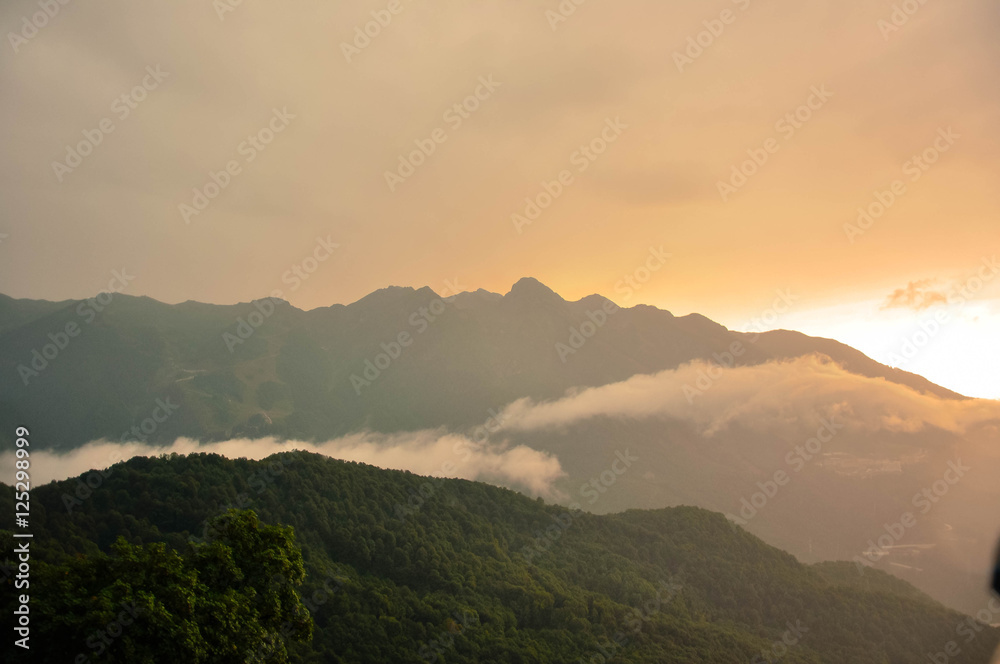 Fototapeta premium Widok na góry w Soczi