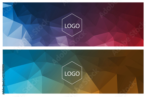 Horisontal polygonal banners