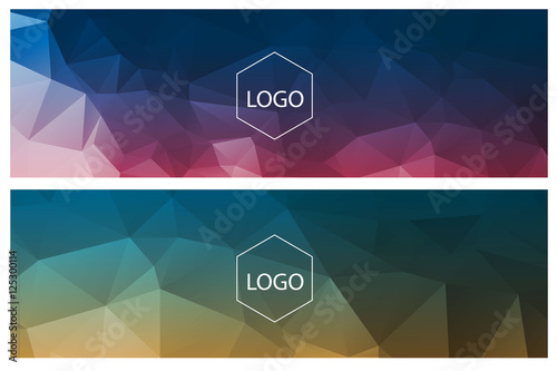 Horisontal polygonal banners