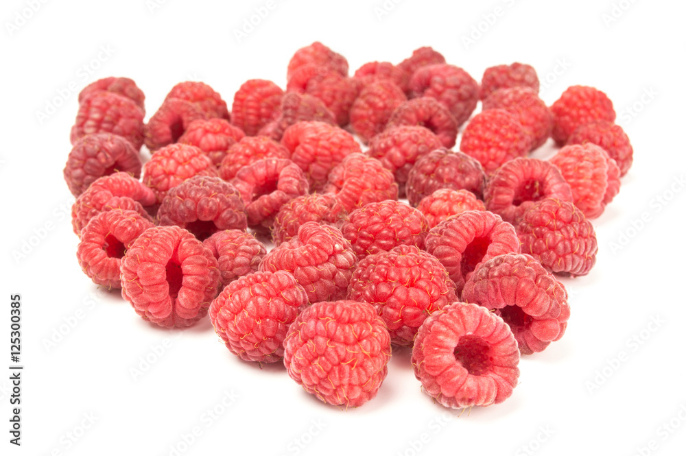 Raspberries isolated on white background Raspberries isolated on white background