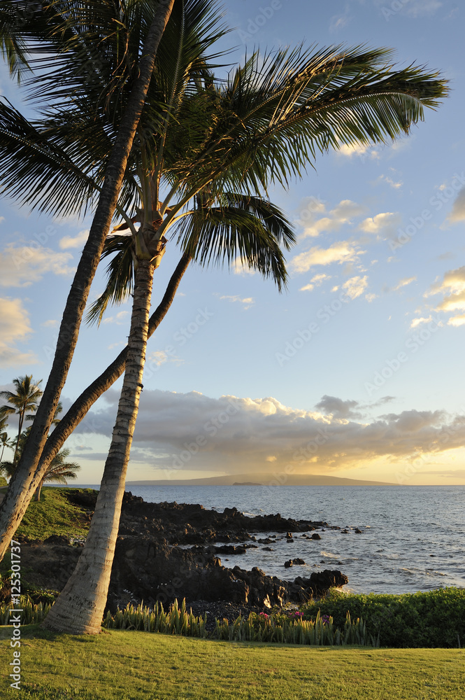 Sunset on the island of Maui, Hawaii Sunset on the island of Maui, Hawaii