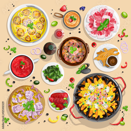Spanish food collection
