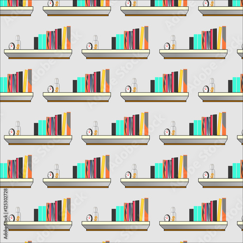 book seamless pattern background