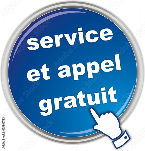 bouton service et appel gratuit