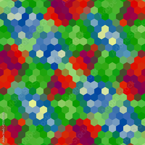 Wallpaper Mural Kaleidoscopic low poly hexagon style vector mosaic background Torontodigital.ca