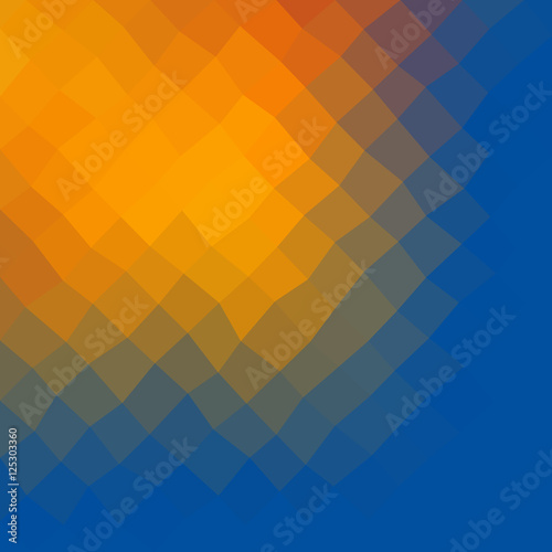 Gradient low poly triangle style vector mosaic background