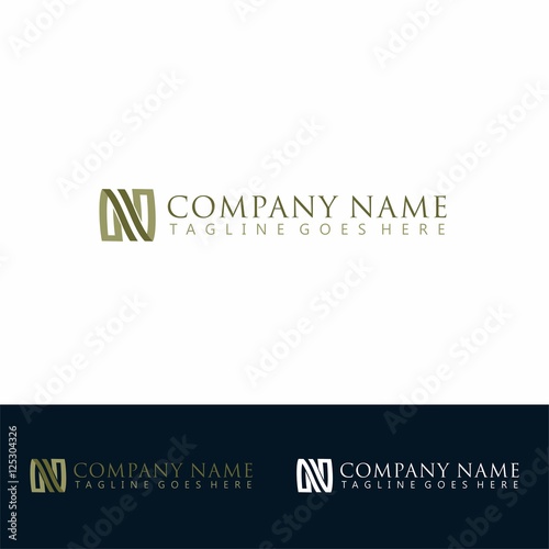 business logo fit to letter N