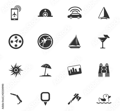 Travel icons set