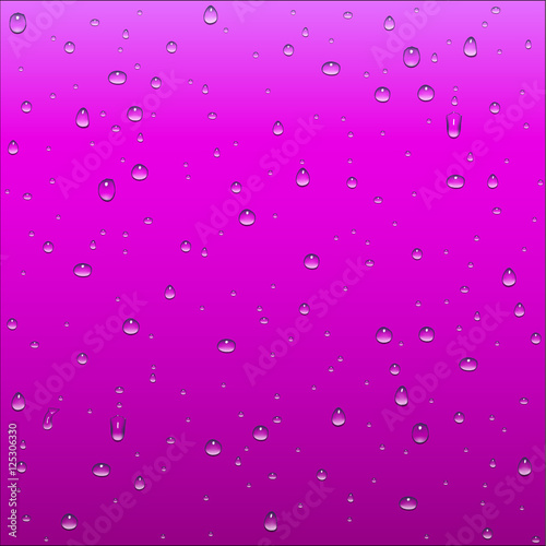 Abstract purple and pink gradient background with clear water dr
