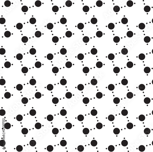 Fototapeta Naklejka Na Ścianę i Meble -  seamless pattern. Modern stylish texture. Repeating geometric tiles with dotted rhombus