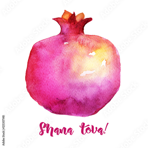 Rosh hashana card. Jewish New Year. Feast of Trumpets.