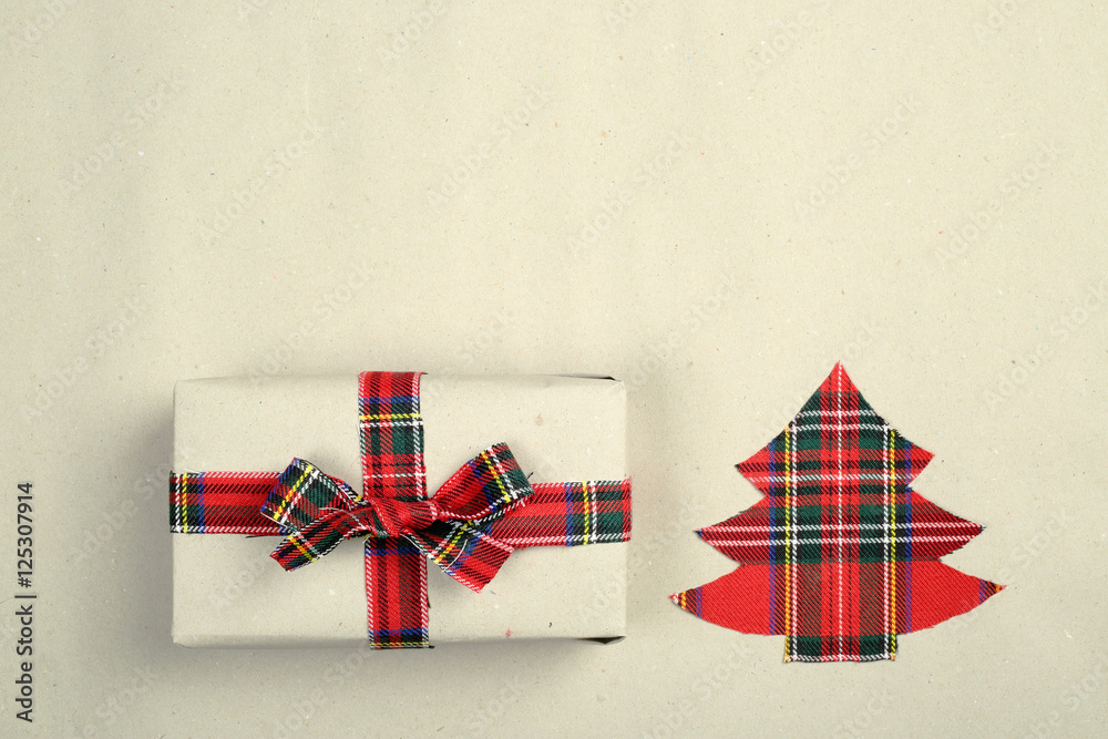 Fototapeta premium Hipster christmas gift