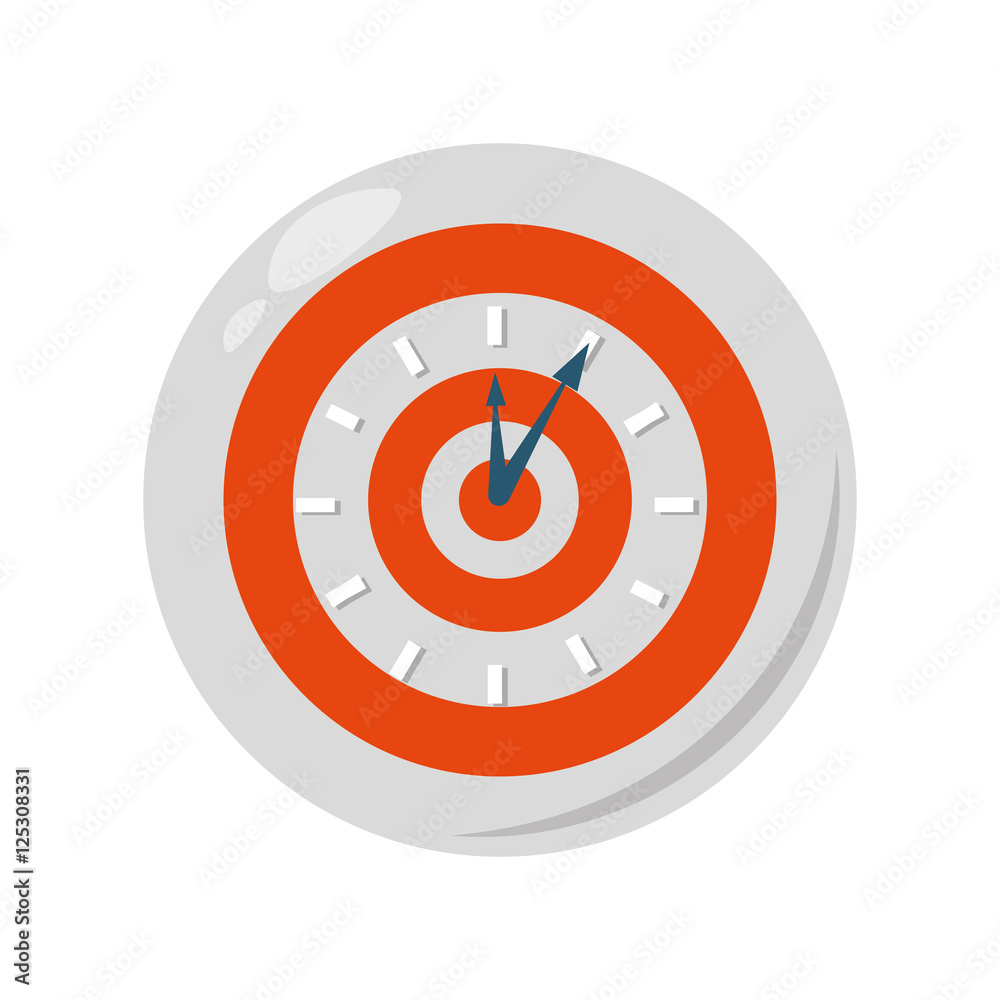 target time clock isolated icon vector illustration design target time clock isolated icon vector illustration design