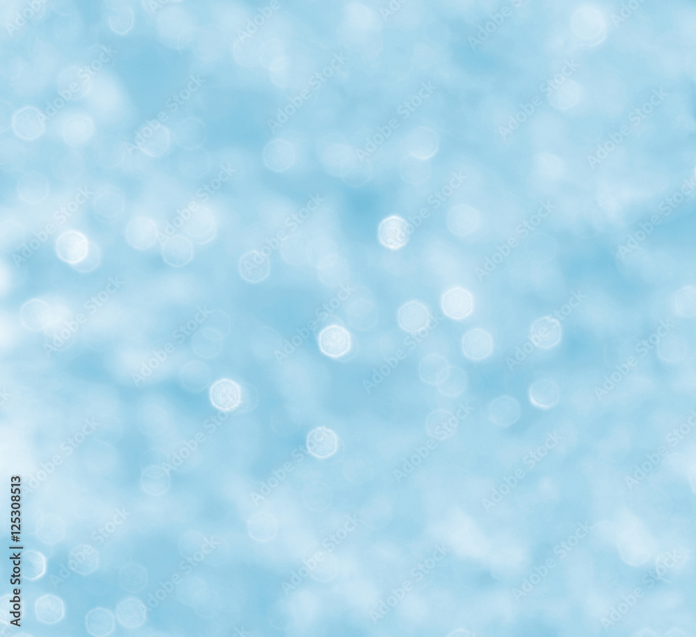 Light blue background bokeh