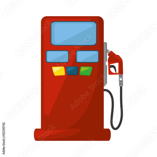 oil service station pump isolated icon vector illustration design