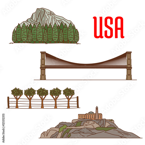 Foto Natural and architecture landmarks of America