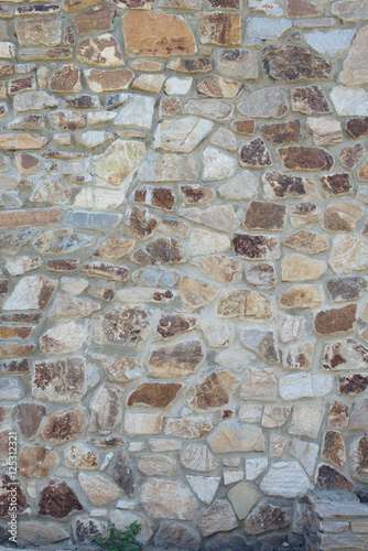 Natural rough stone wall - texture