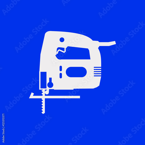 fretsaw icon stock vector illustration flat design