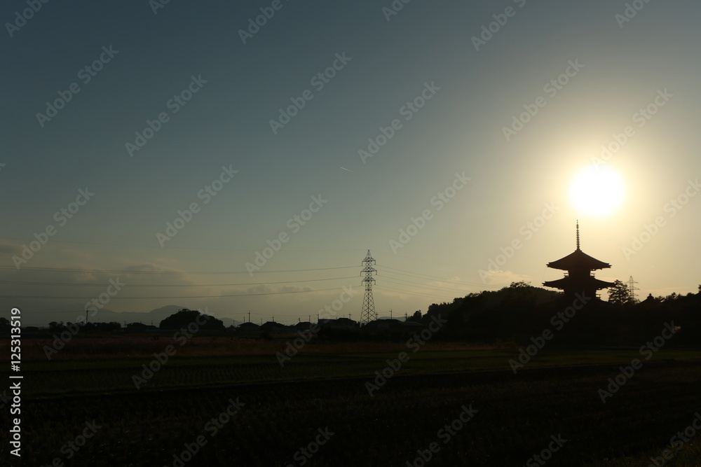 Fototapeta premium 秋の夕暮