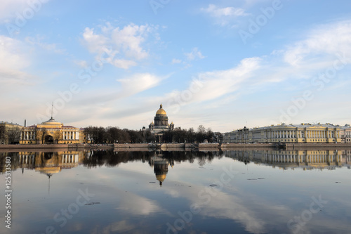 Views of the River Neva, the Admiralty embankment