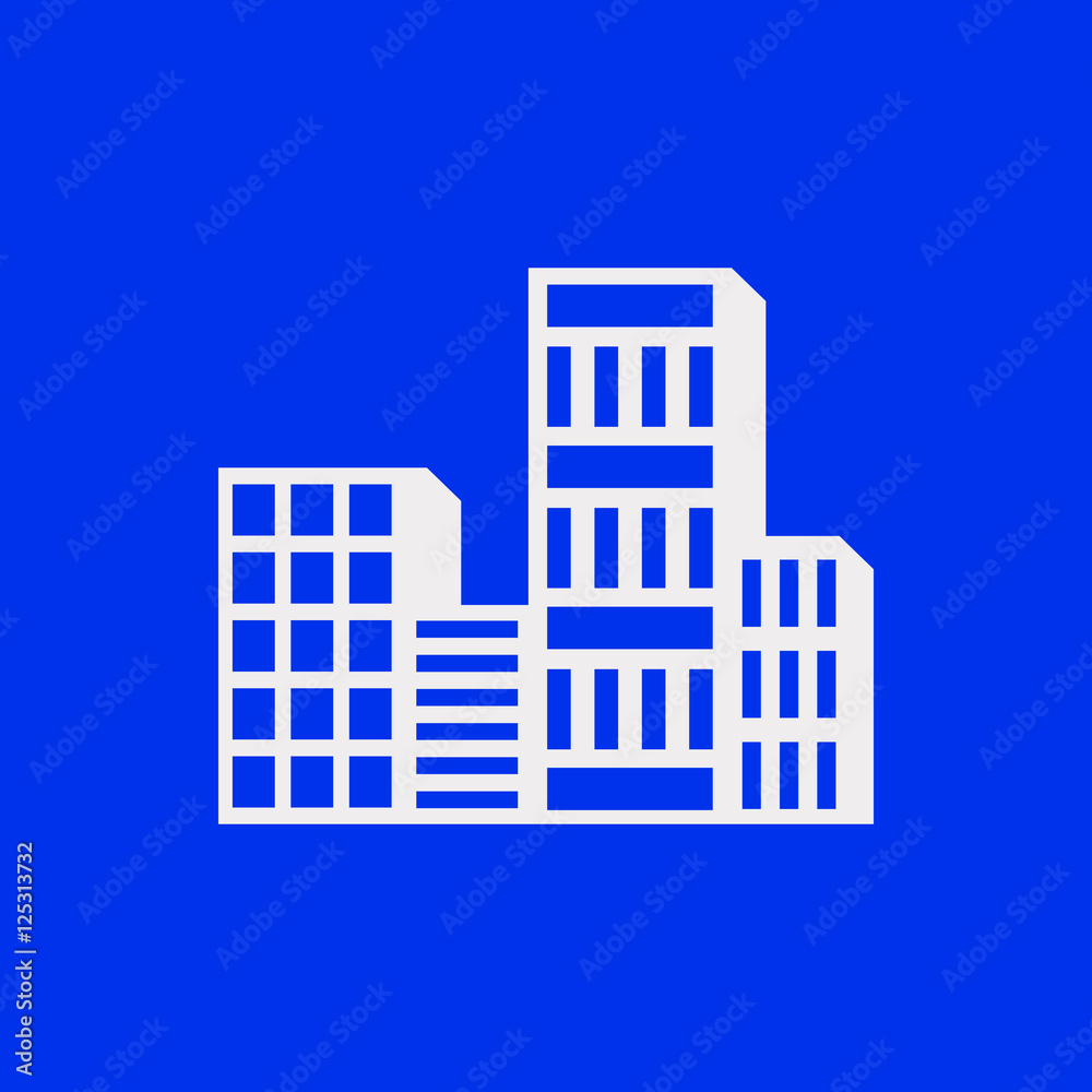 Obraz premium city icon stock vector illustration flat design