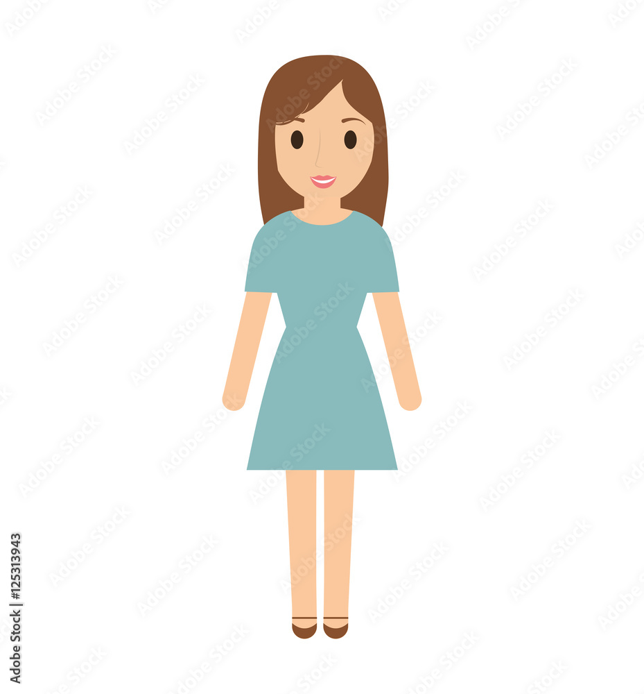 teen girl character avatar vector illustration design teen girl character avatar vector illustration design