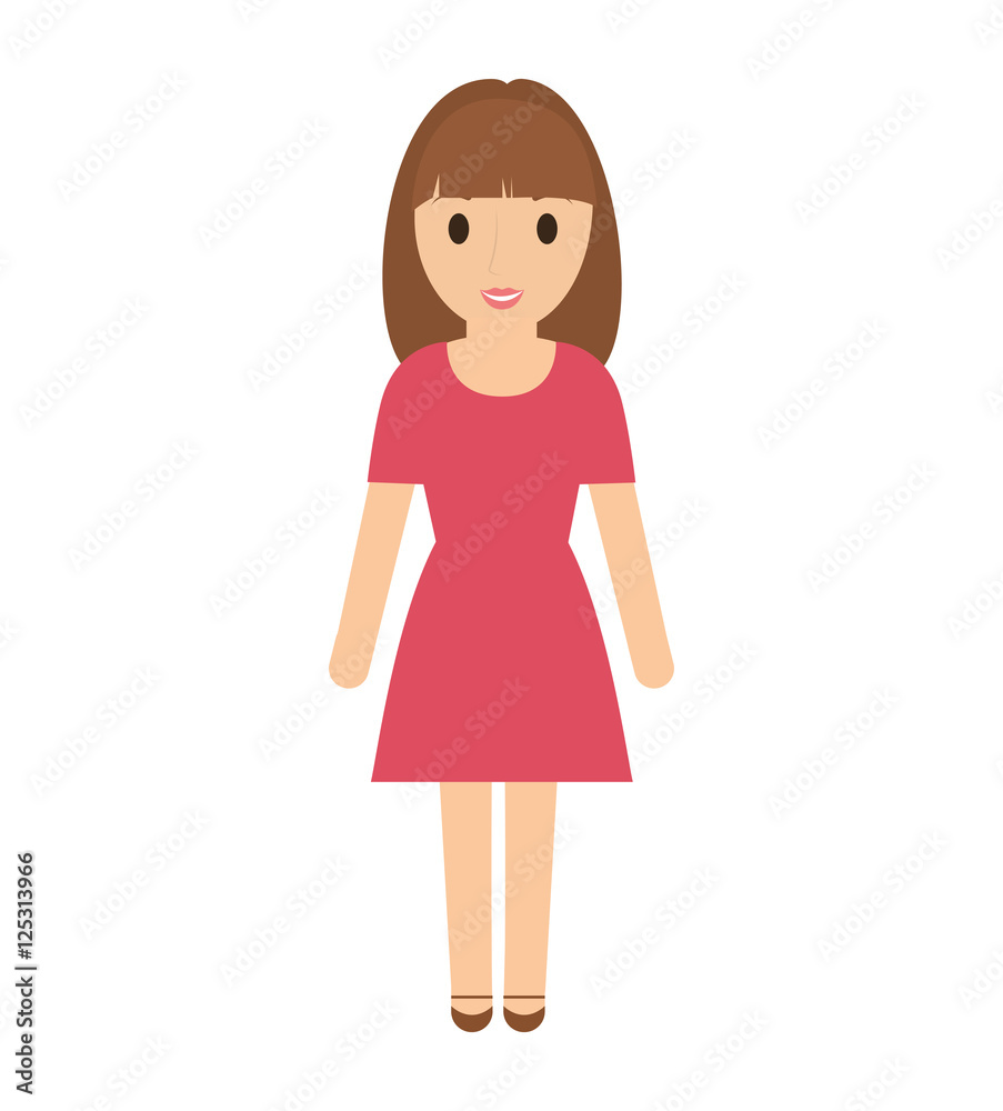 teen girl character avatar vector illustration design teen girl character avatar vector illustration design