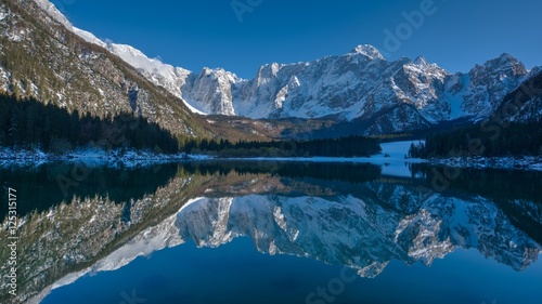 Mountain lake in Winter - Lago Di Fusine