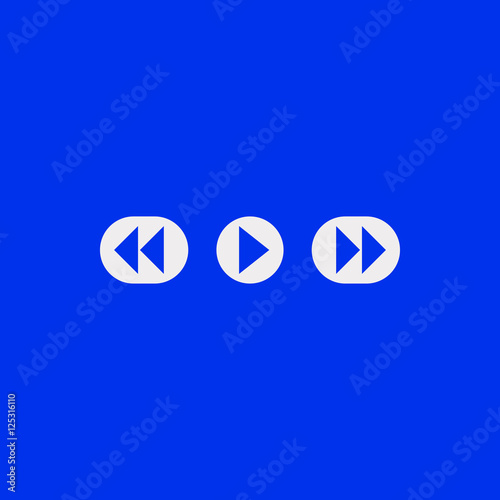 play icon stock vector illustration flat design