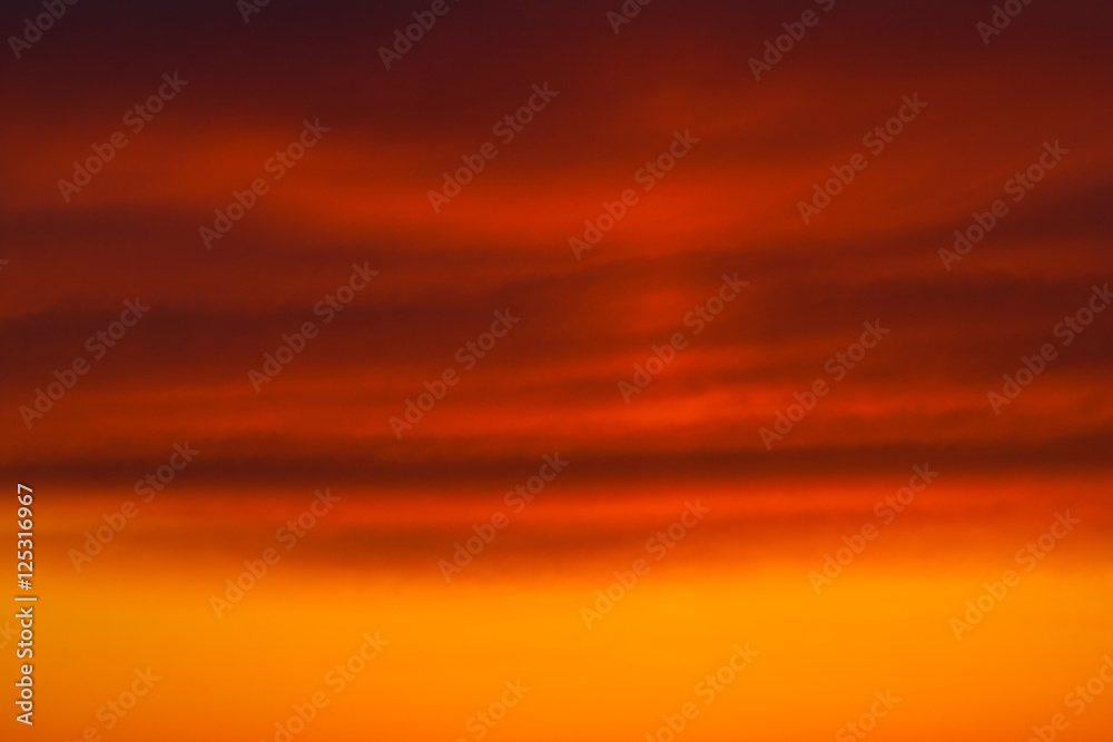 abstract orange sunset sky