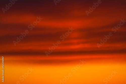 abstract orange sunset sky