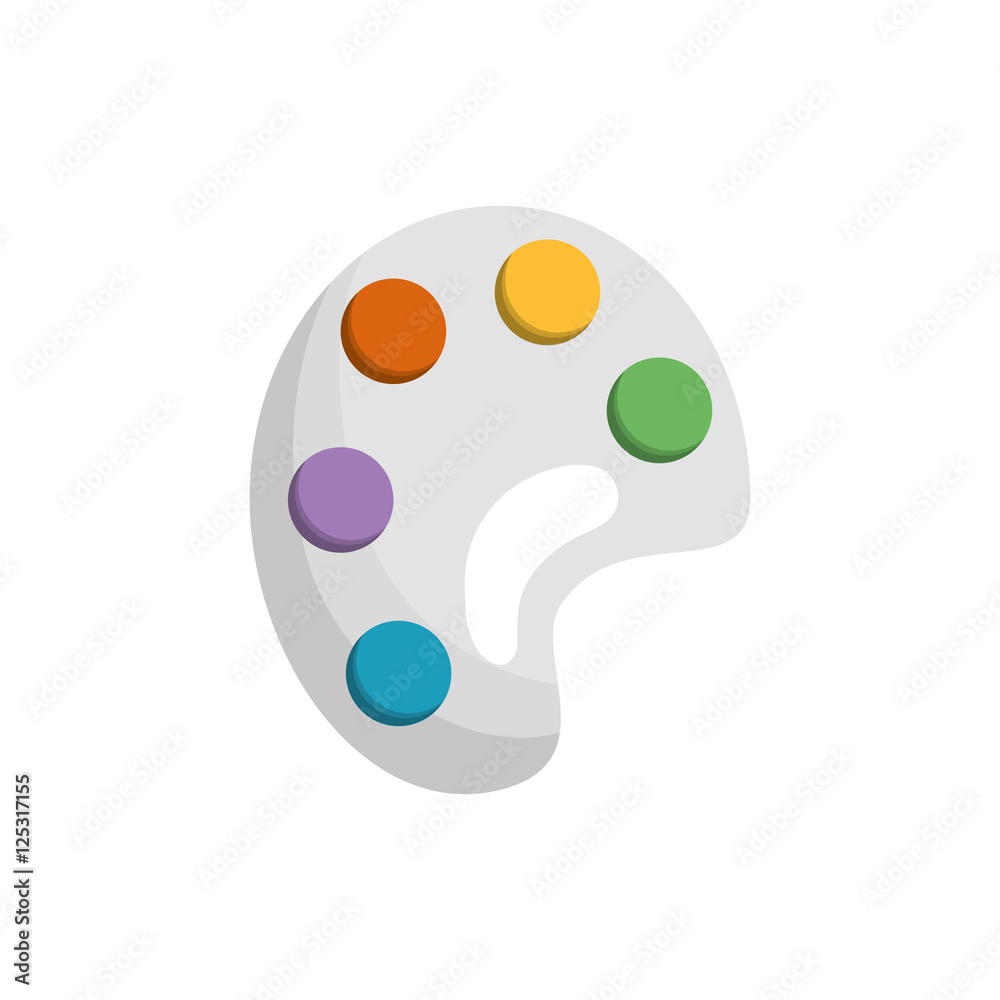 paint pallete isolated icon vector illustration design paint pallete isolated icon vector illustration design