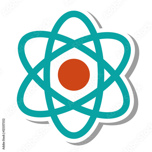 atom molecule isolated icon vector illustration design