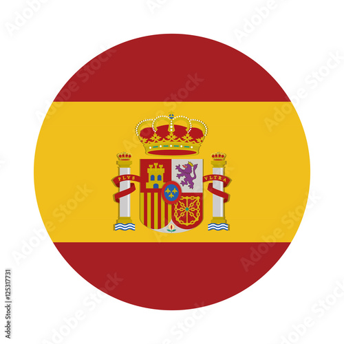 spain flag isolated icon vector illustration design