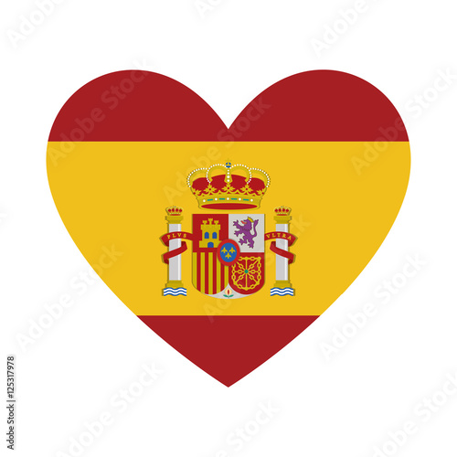 spain flag isolated icon vector illustration design