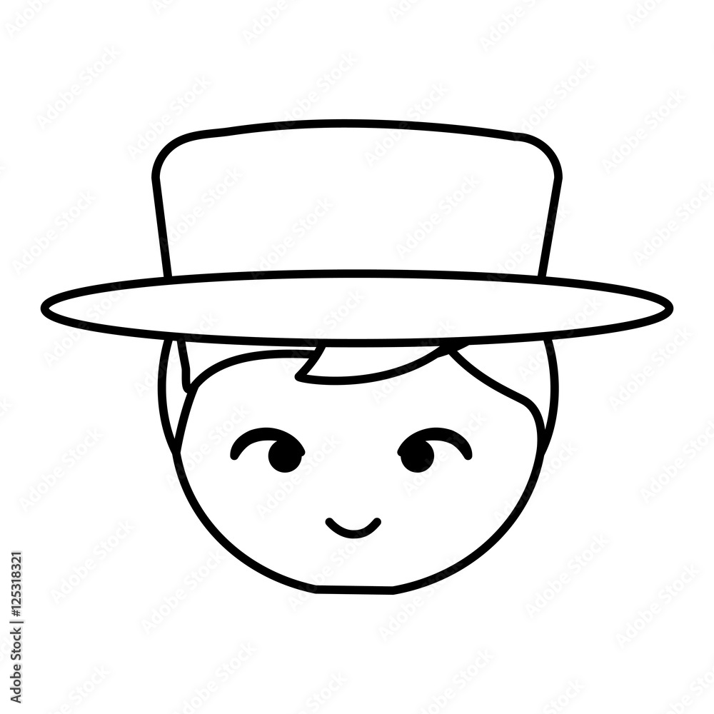Spanish flamenco man avatar vector illustration design Spanish flamenco man avatar vector illustration design