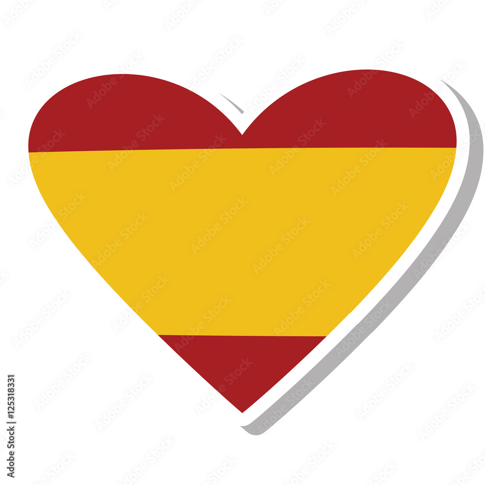 spain flag isolated icon vector illustration design spain flag isolated icon vector illustration design