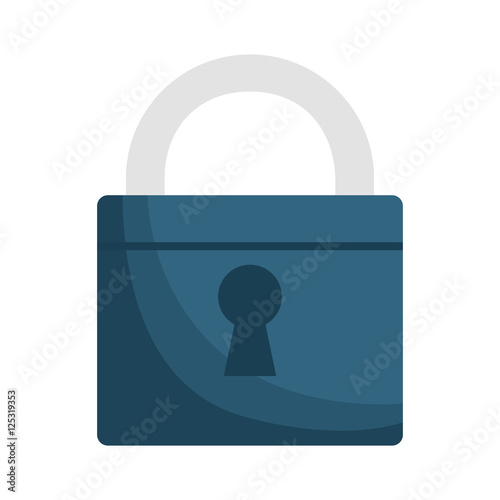 safe padlock secure isolated icon vector illustration design