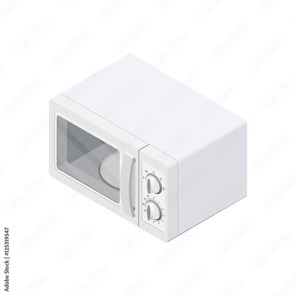 microwave oven Isometric Vector Illustration microwave oven Isometric Vector Illustration