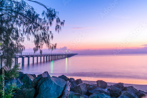 The Iconic Urangan Pier, Hervey Bay, Queensland, Australia.