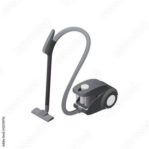 Vacuum Cleaner Isometric Vector Illustration