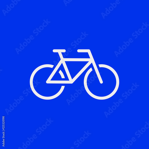 Bike icon stock vector illustration flat design