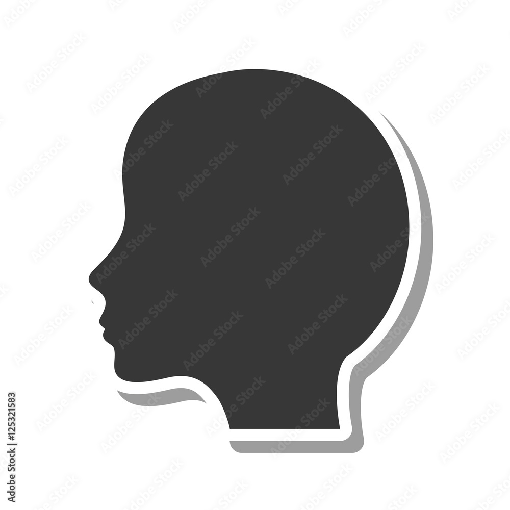 head profile silhouette isolated icon vector illustration design head profile silhouette isolated icon vector illustration design