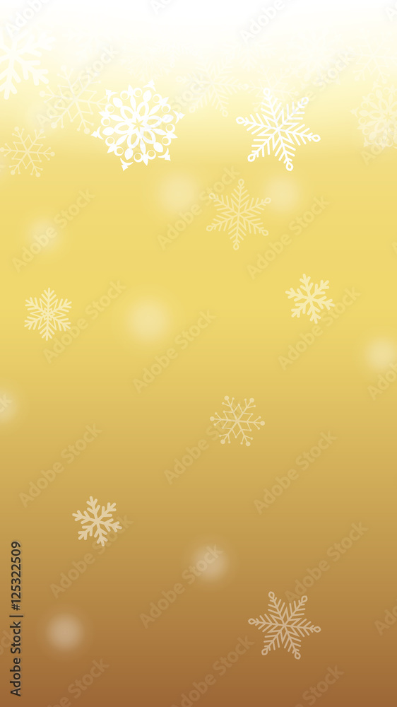 Gold and white snowflake background Gold and white snowflake background
