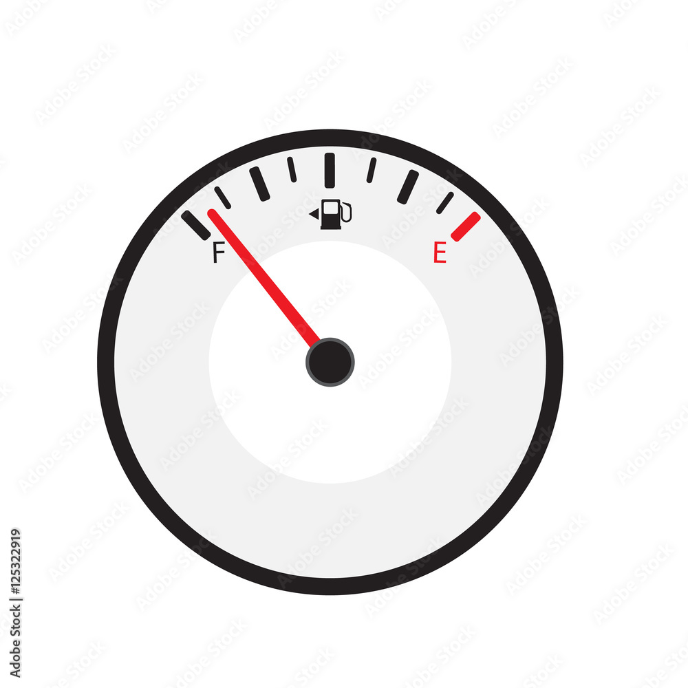 Fuel indicator. Illustration on white background for design ,Full Energy Fuel indicator. Illustration on white background for design ,Full Energy